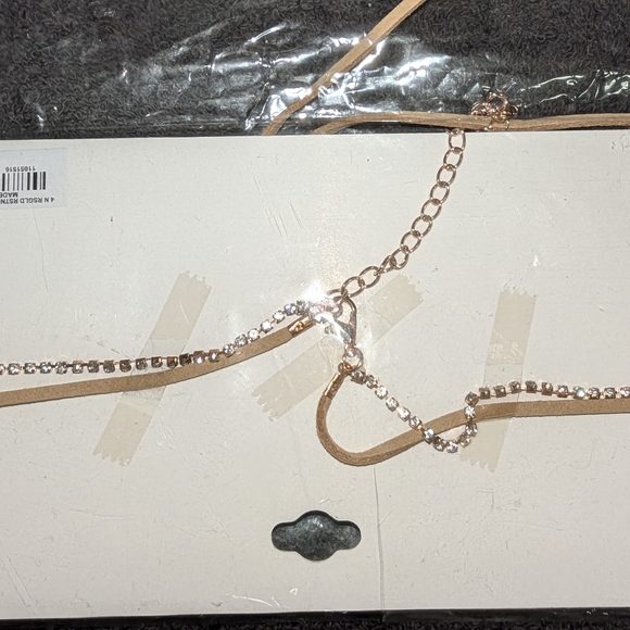 Torrid NWT Tan and Gold Choker Necklace - Picture 2 of 2